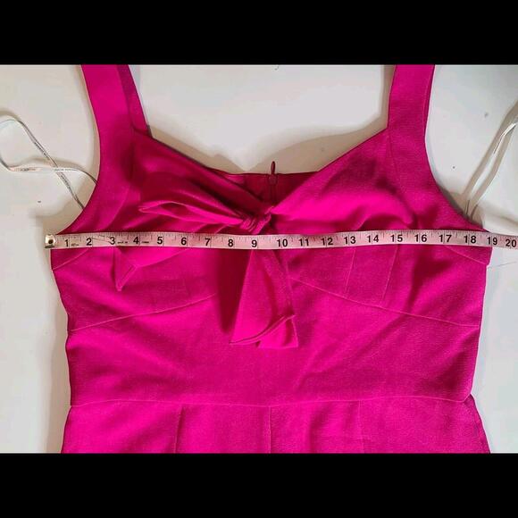 Julia Jordan Pink Bow Jumpsuit Size 16 - Picture 9 of 10